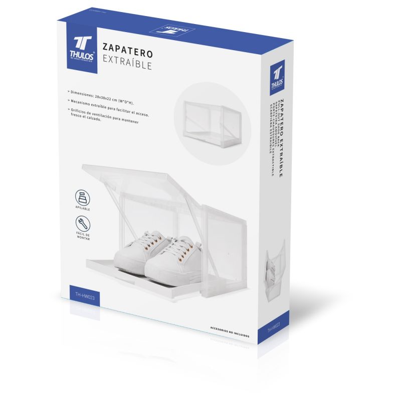 Thulos Zapatero Extraíble Color Blanco. THULOS TH-HW023