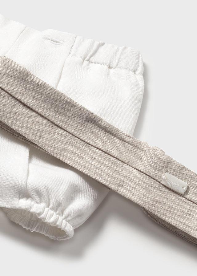 Tiamia Conjunto Ceremonia Pantalón Corto Y Camisa Recién Nacido