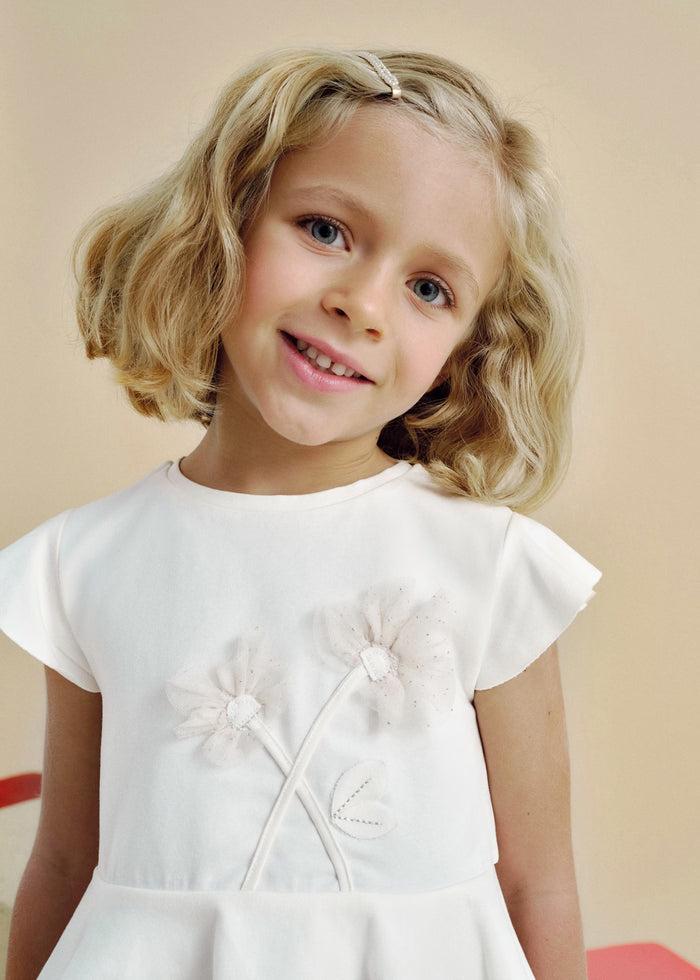 Tiamia Conjunto Legging Tobillero Y Camiseta Flores Niña