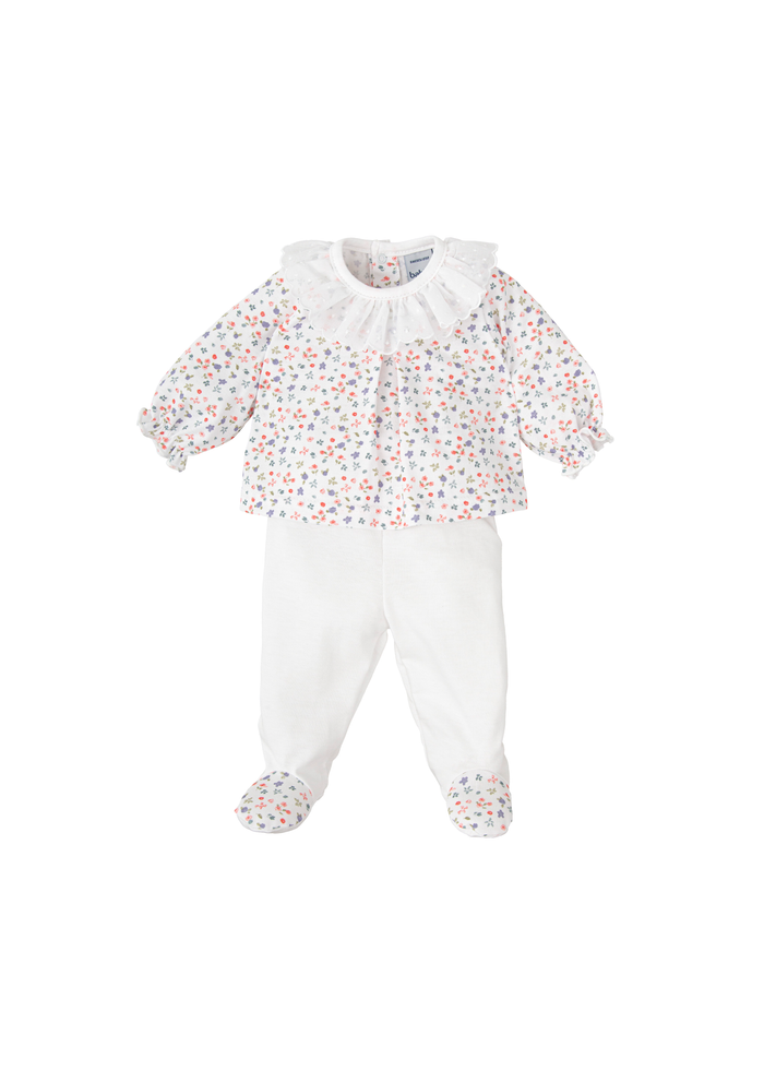 tiamia Conjunto polaina + camiseta c/volante luciernaga