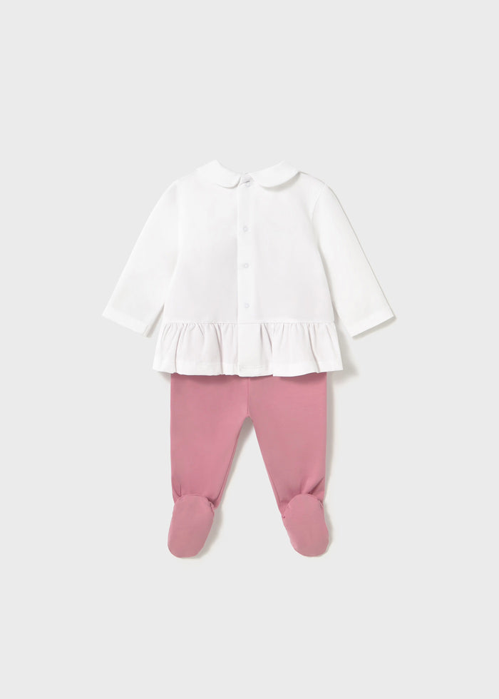 Tiamia Conjunto Polaina Y Camiseta Manga Larga Recién Nacida