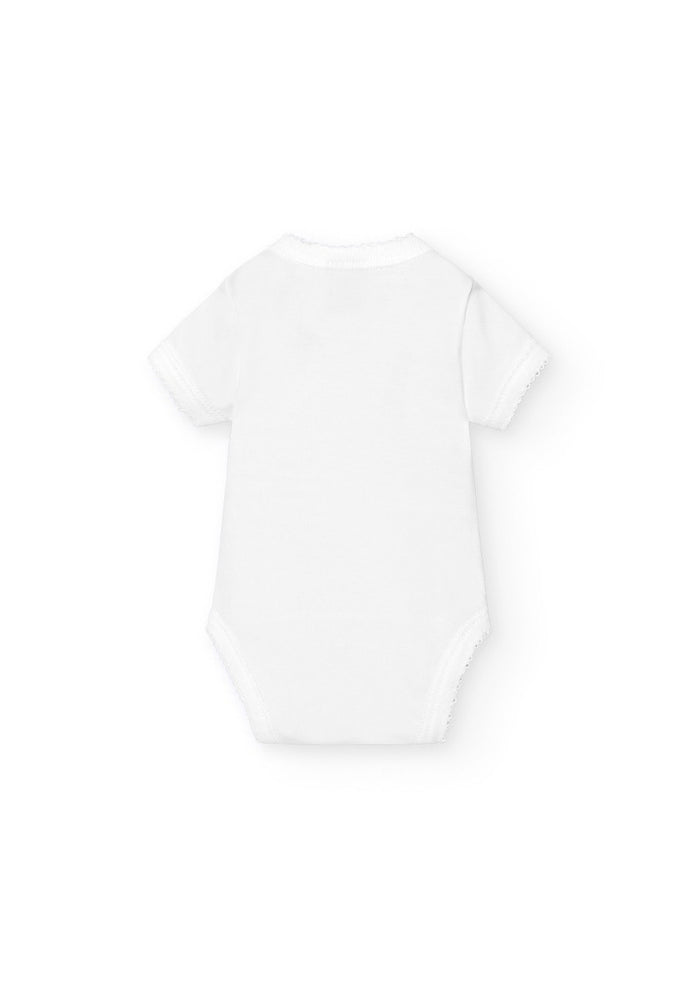 Tiamia Body Manga Corta Cruzado Canalé