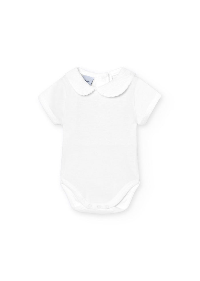 tiamia Body manga corta cuello bebé piqué