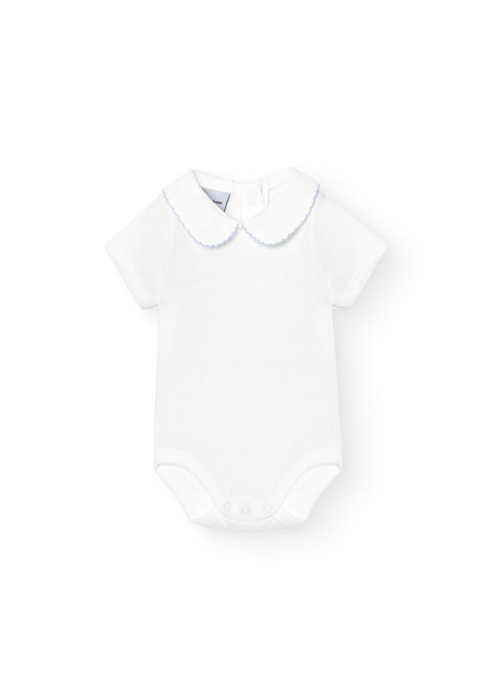 tiamia Body manga corta cuello bebé piqué