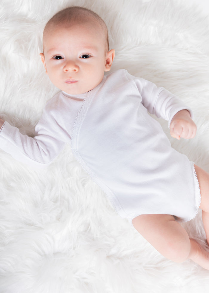 Tiamia Body Manga Larga Cruzado Canalé