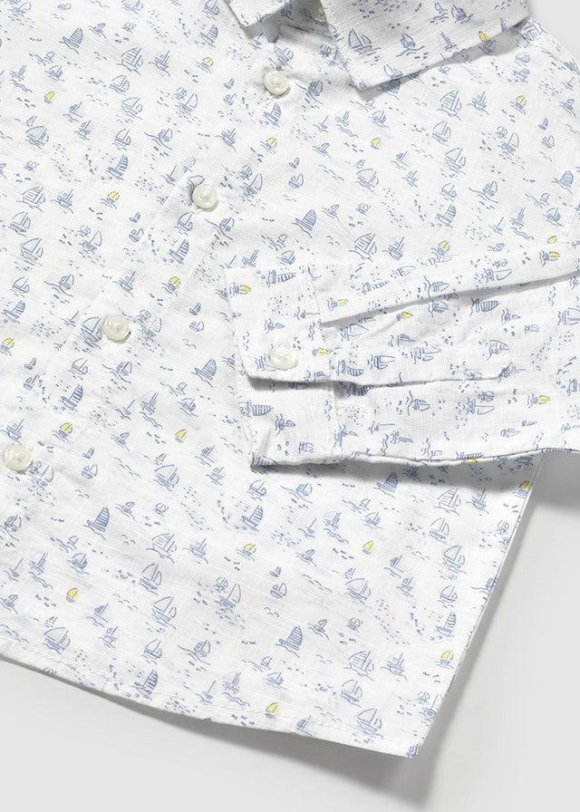 Tiamia Camisa Manga Larga Estampada Bebé