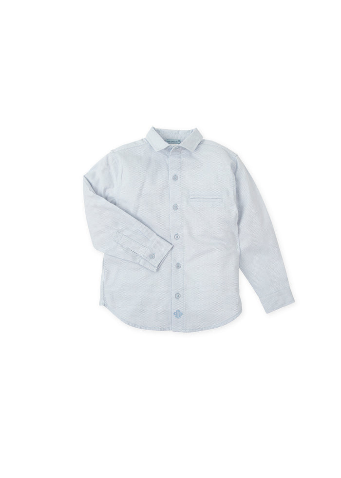Tiamia Camisa Manga Larga Lisa Porcelana Niño