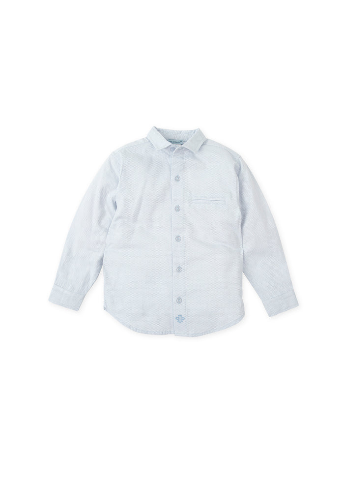 tiamia Camisa manga larga lisa porcelana niño