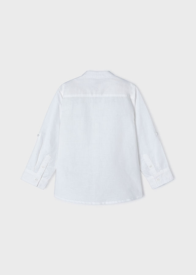 Tiamia Camisa Manga Larga Mao Lino Niño