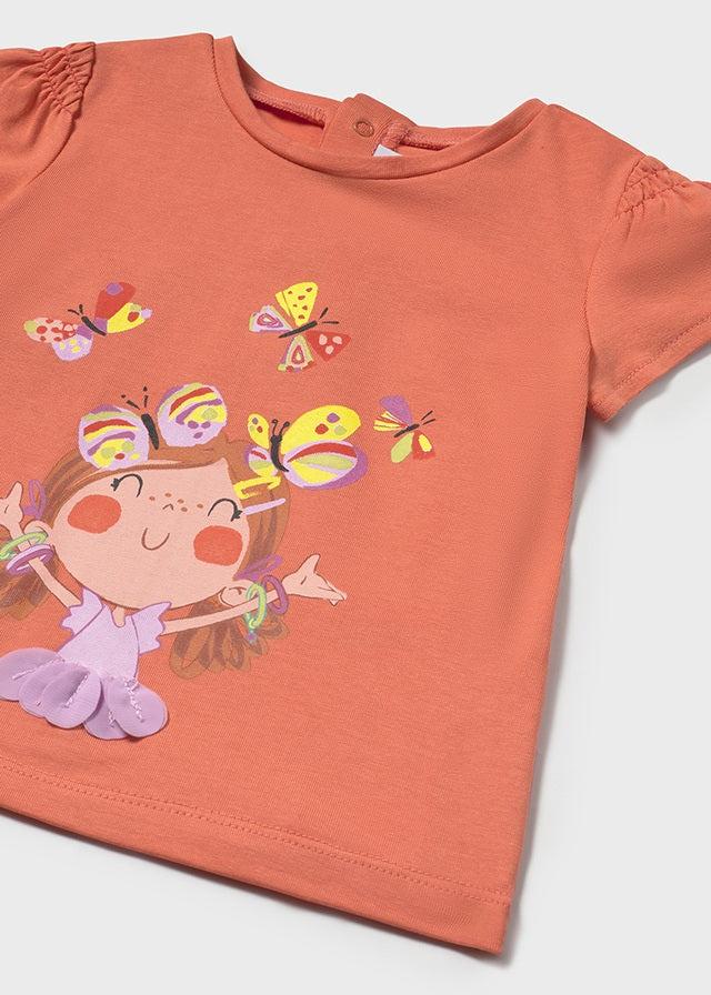 Tiamia Camiseta M/c Bordado Bebé Niña