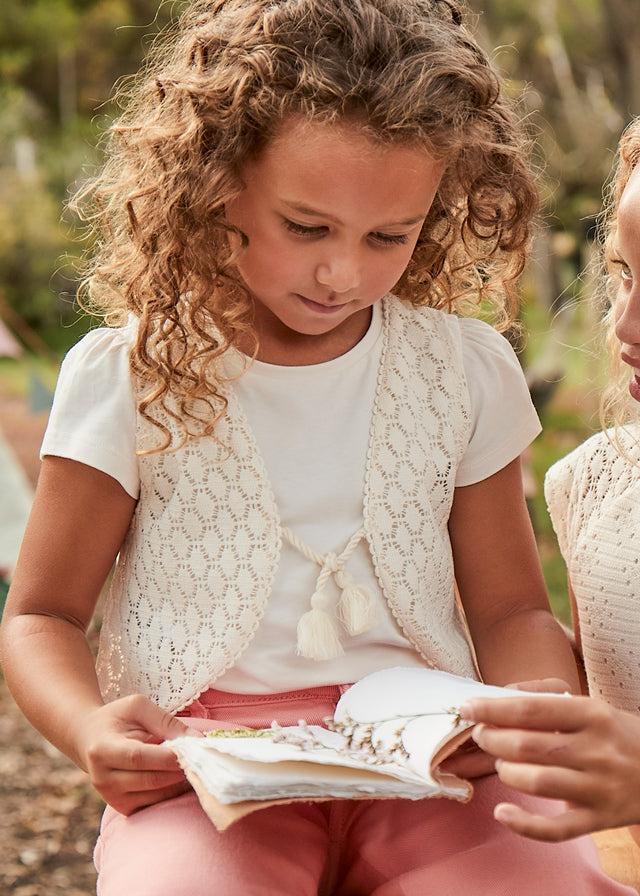 tiamia Camiseta m/c con chaleco niña