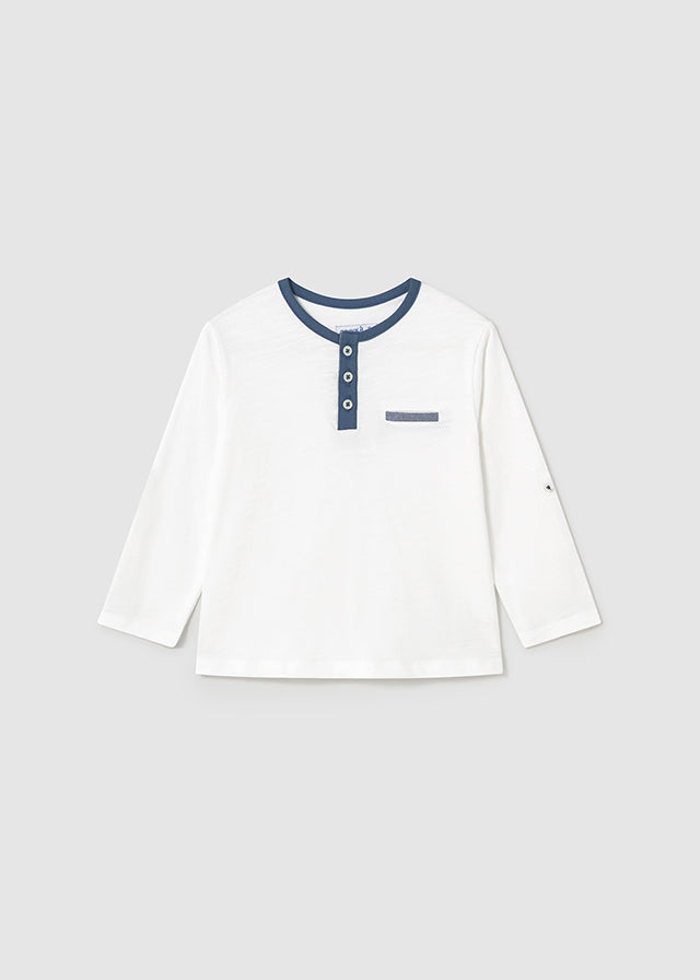 tiamia Camiseta m/l vestir bebé niño