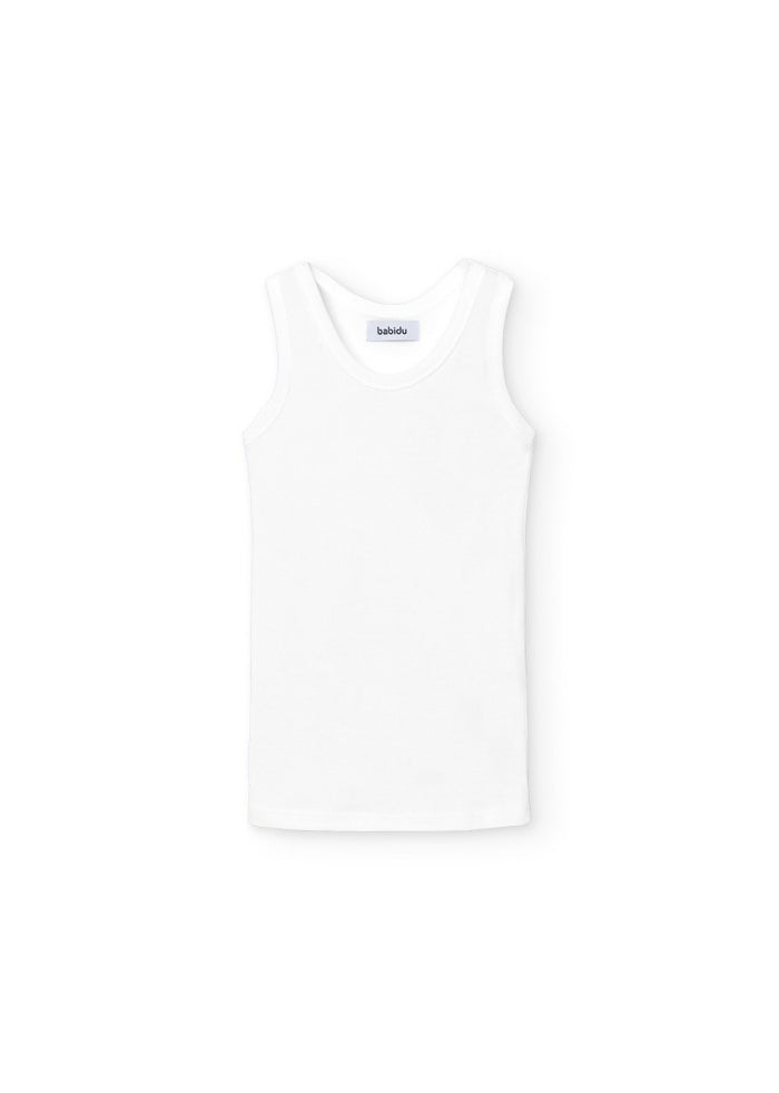 tiamia Camiseta niño tirante sport canalé