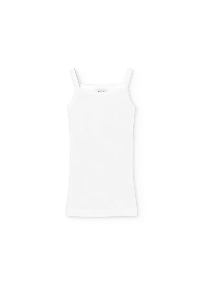 tiamia Camiseta tirante fino canalé