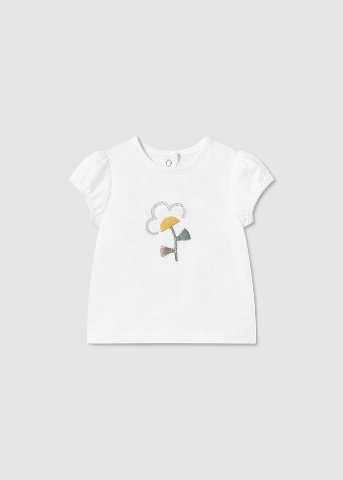 Tiamia Chándal Con Camiseta Flores Recién Nacida