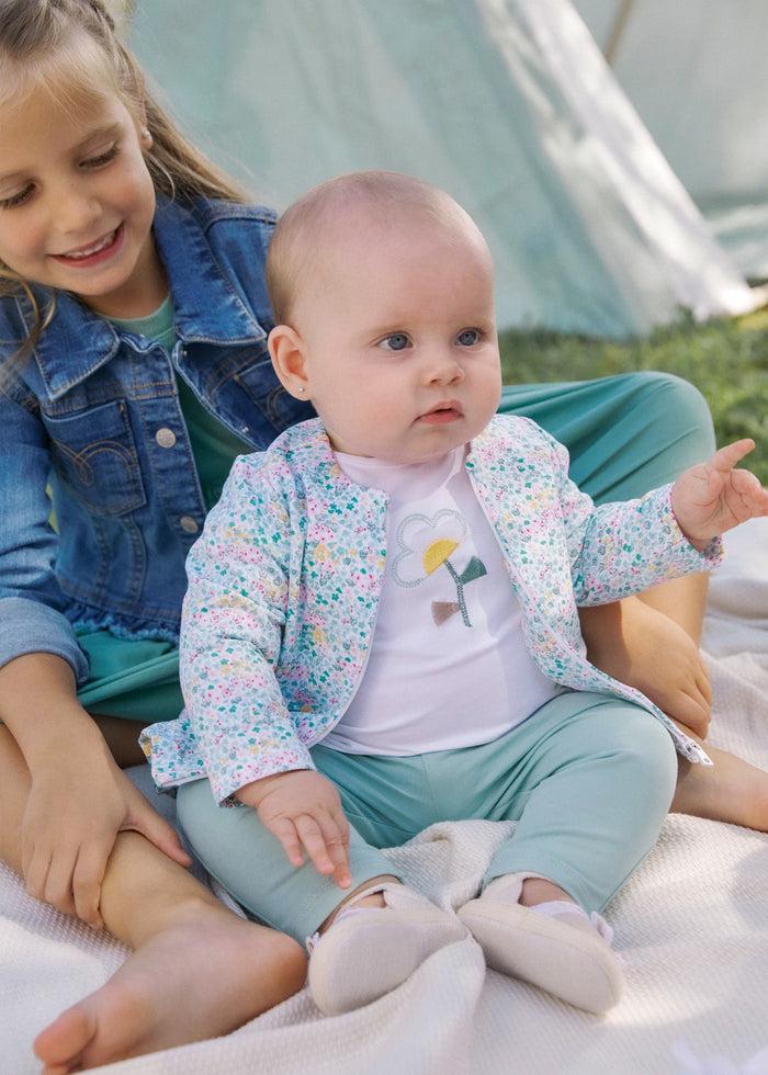Tiamia Chándal Con Camiseta Flores Recién Nacida