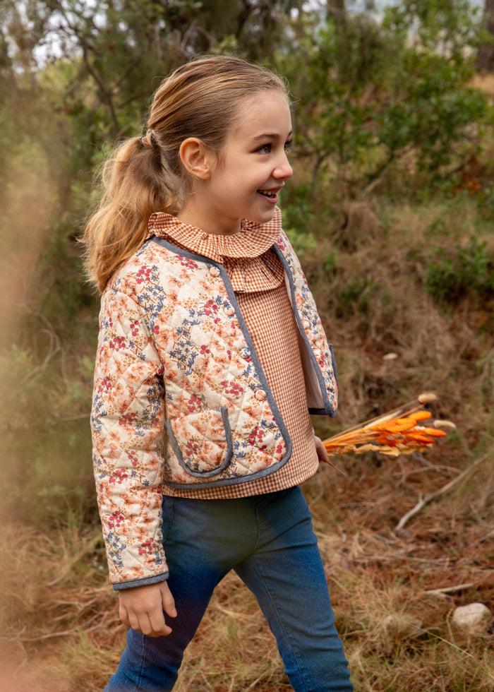 tiamia Chaqueta estampada topo niña