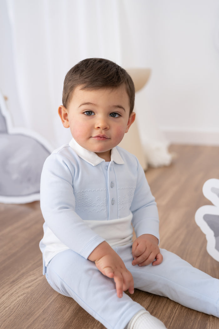 tiamia Conjunto 2 piezas azul cielo niño