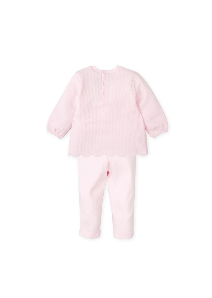 Tiamia Conjunto 2 Piezas Corazón Tul Rosa Niña