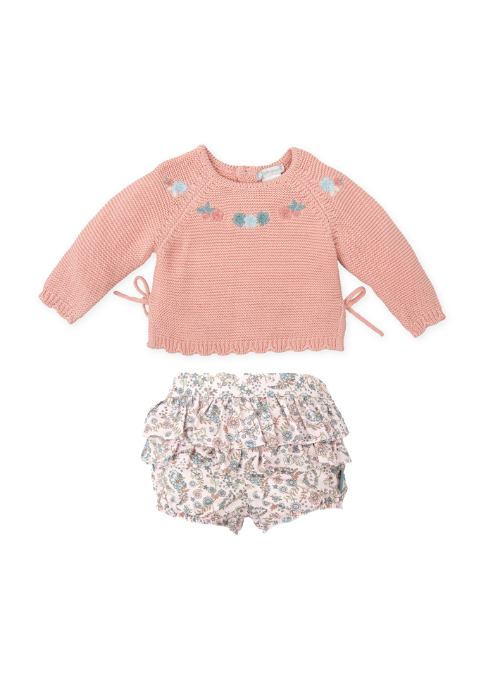 Tiamia Conjunto 2 Piezas Pétalo Bebé