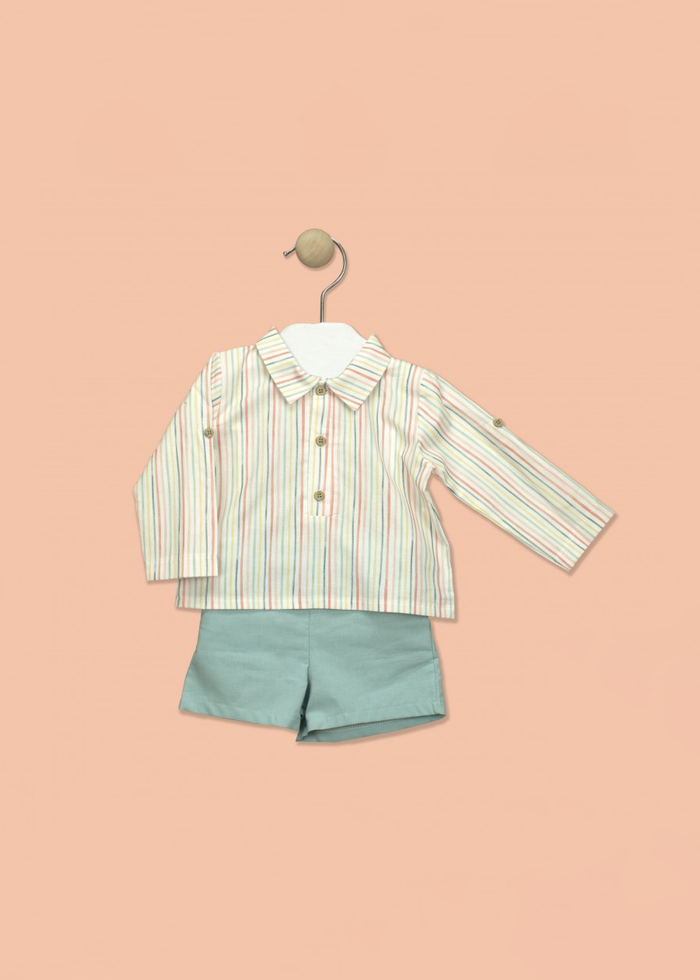 Tiamia Conjunto Corto + Camisa Cuello Polo Ceres