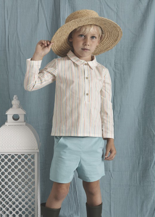 tiamia Conjunto corto + camisa cuello polo ceres