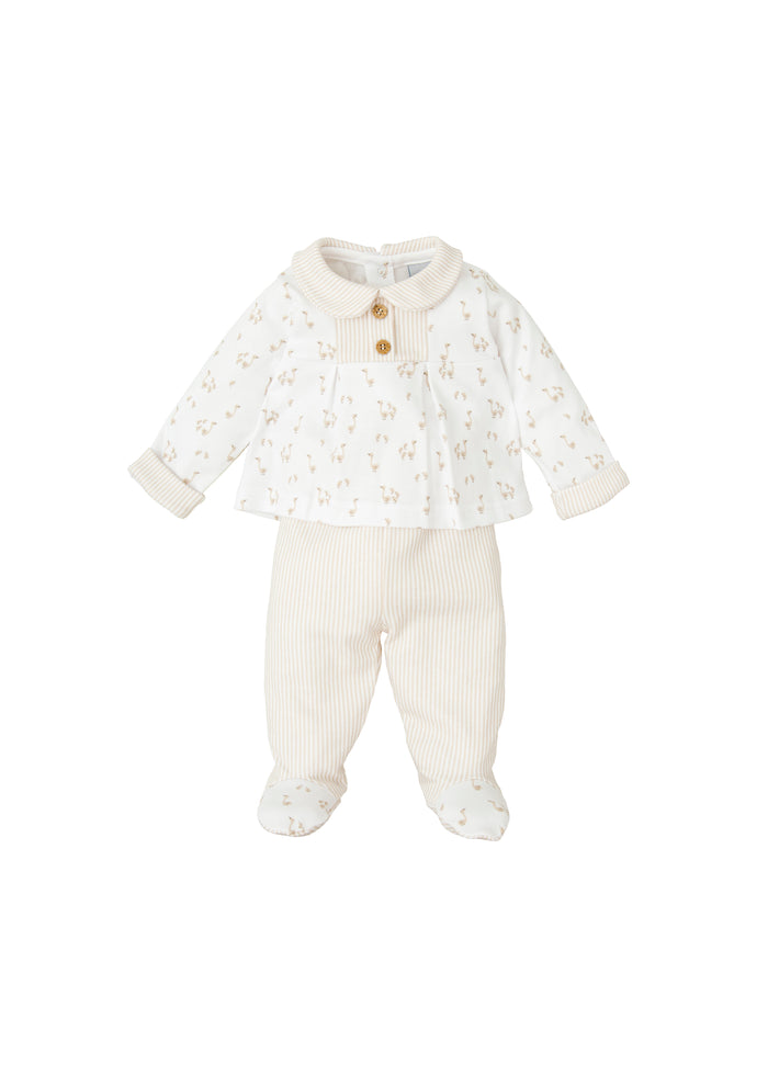 Tiamia Conjunto Jubón + Polaina C/bebé Roble