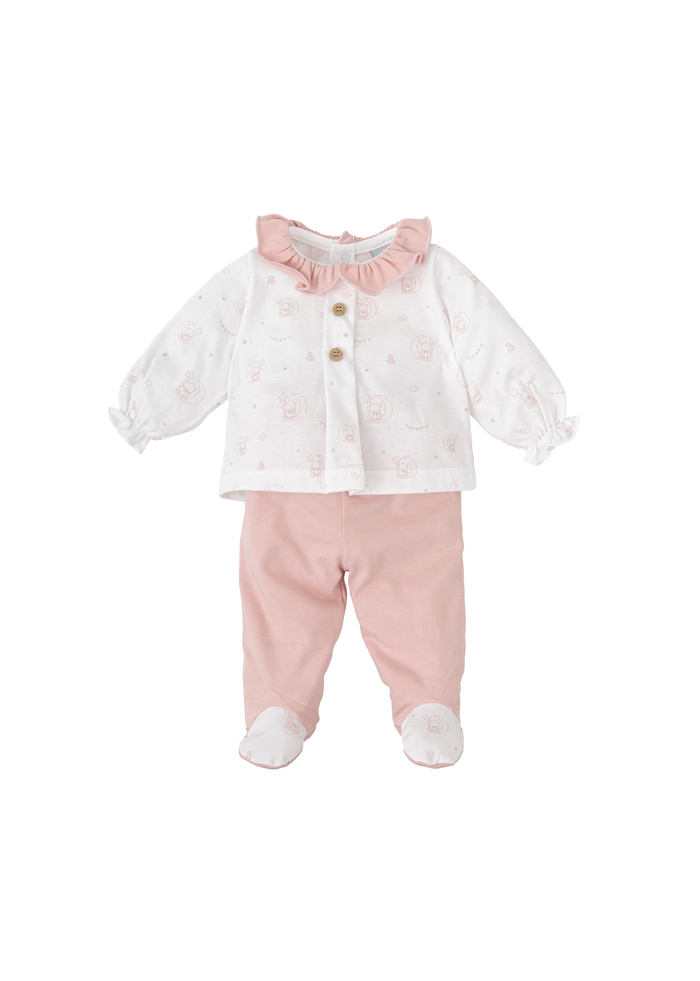 tiamia Conjunto polaina + camiseta volante encanto