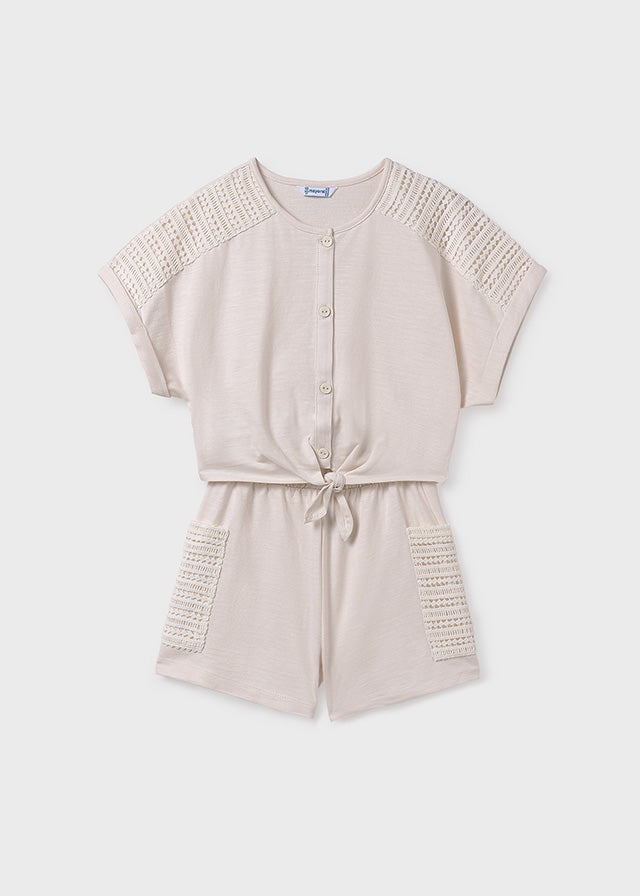 tiamia Conjunto short bolsillos chica