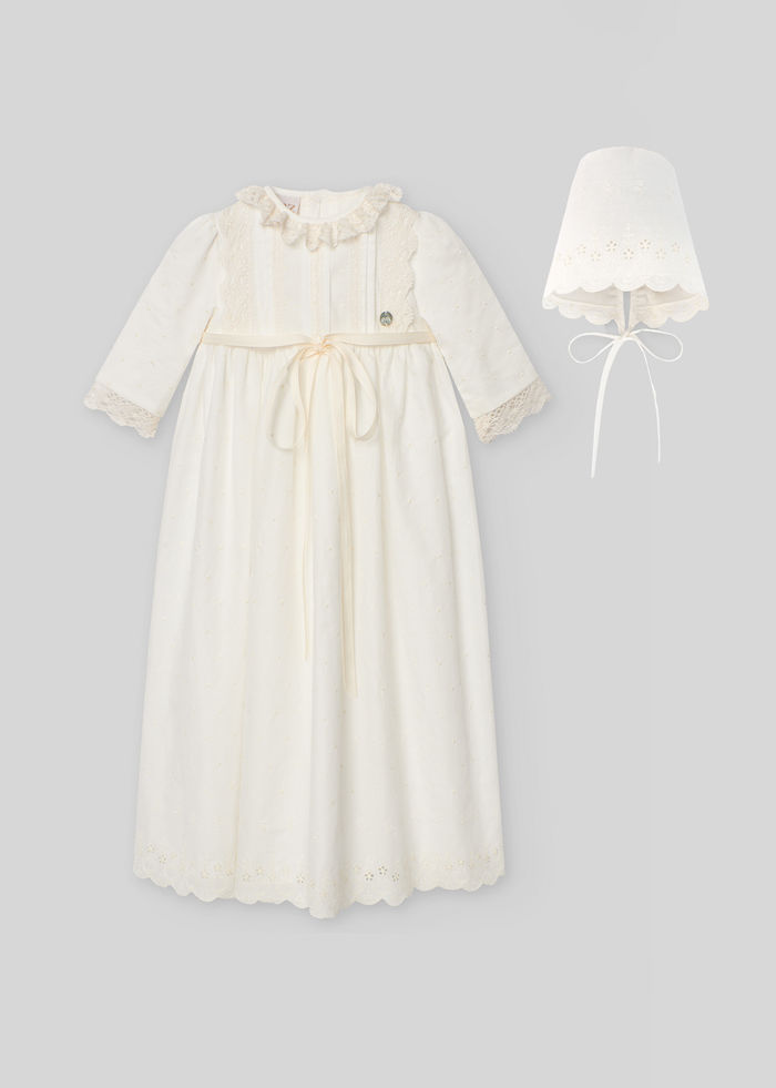 tiamia Faldón + capota bautizo Paz