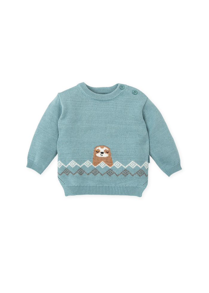 Tiamia Jersey Tricot Verde Mar Niño