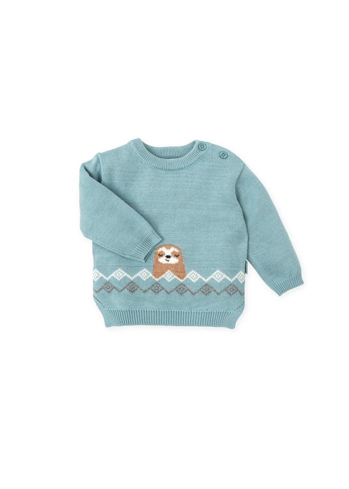 Tiamia Jersey Tricot Verde Mar Niño