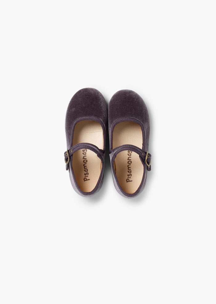 Tiamia Merceditas Niña Terciopelo Hebilla