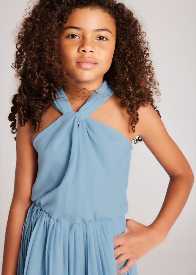 Tiamia Mono Corto Crepe Plisado Chica