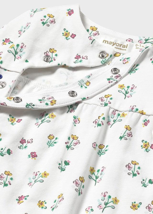 Tiamia Pelele Flores Recién Nacida