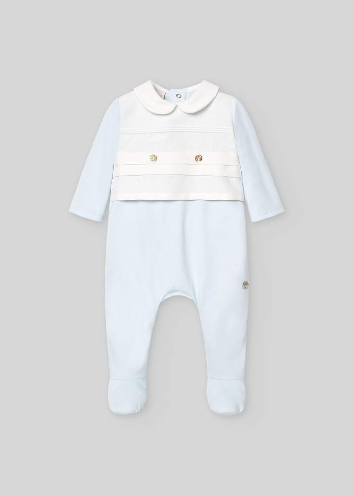 Tiamia Pelele Largo C/cuello Y Tablas "interlock"