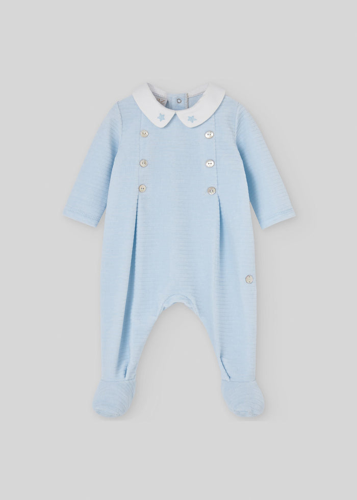 tiamia Pelele tunosado jacquard topos niño "ternura"