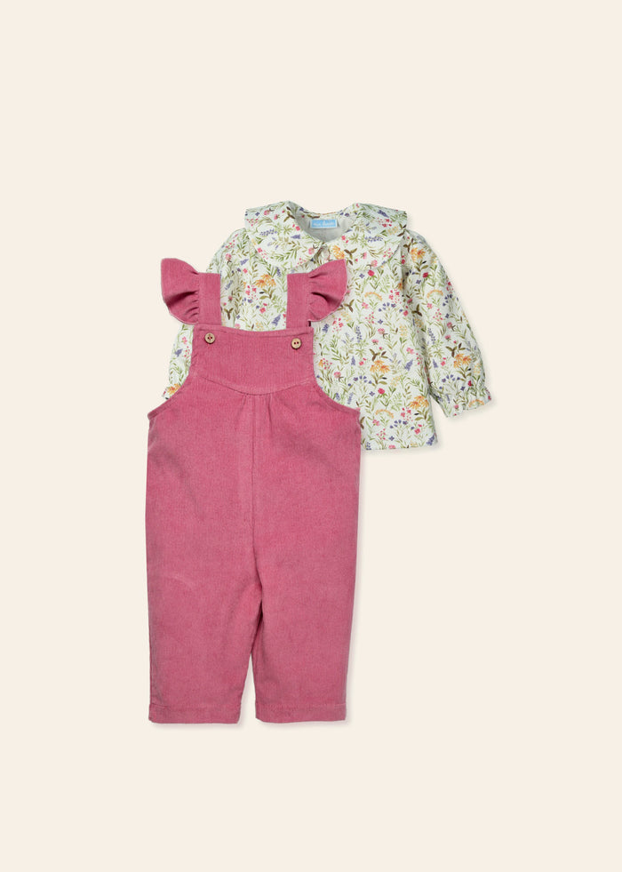 tiamia Peto volantes + blusa flores "disfrutar"