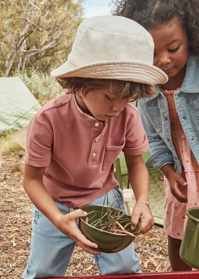 tiamia Polo m/c cuello mao niño