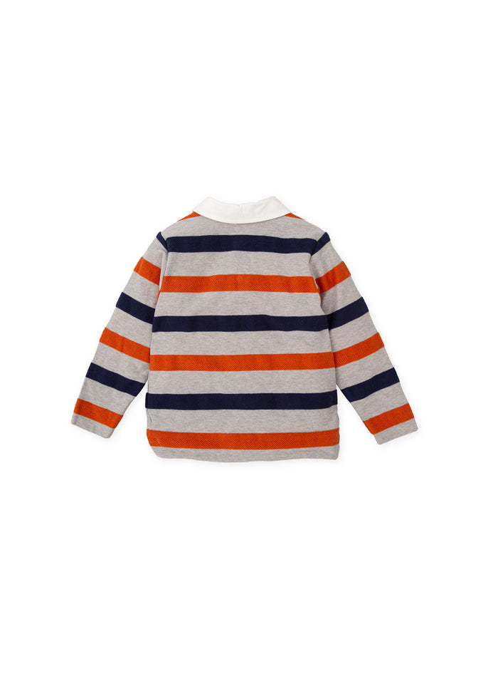 Tiamia Polo Rayas Piedra Niño