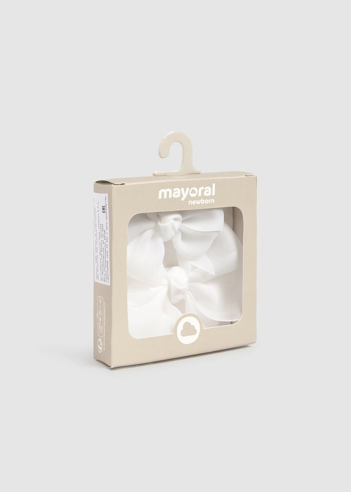 Tiamia Set Diadema Y Pinza Lazo Recién Nacida