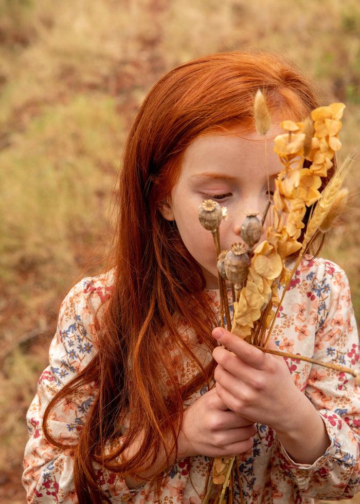 Tiamia Vestido Con Estampado Topo Niña