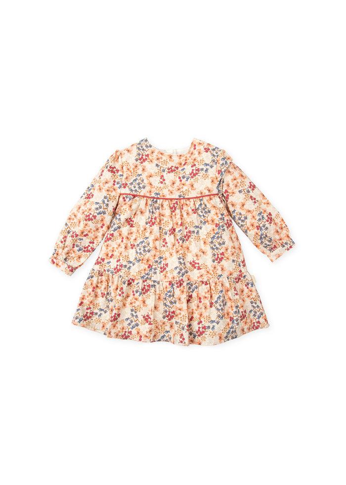 Tiamia Vestido Con Estampado Topo Niña