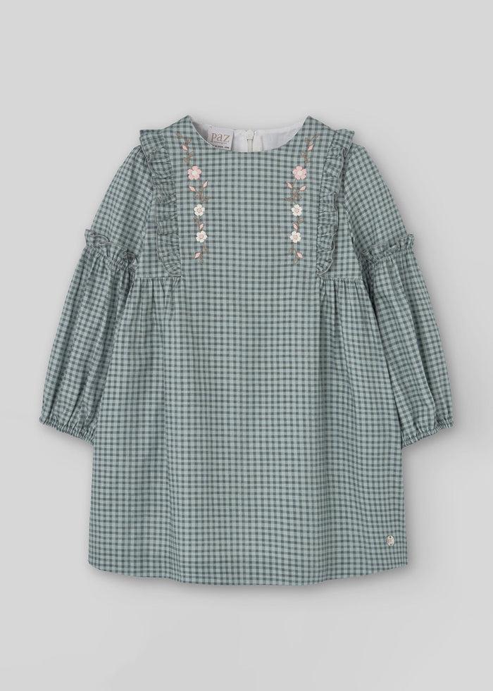 Tiamia Vestido Cuadros Infantil "maravillas"