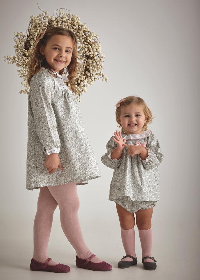 tiamia Vestido cuello niña magnolia