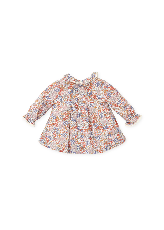 Tiamia Vestido Estampado Marrón Bebé Niña