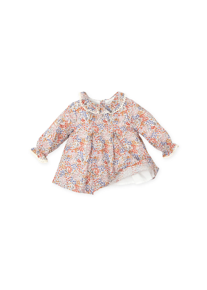 Tiamia Vestido Estampado Marrón Bebé Niña