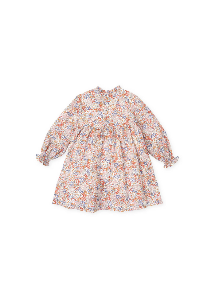 Tiamia Vestido Estampado Marrón Niña