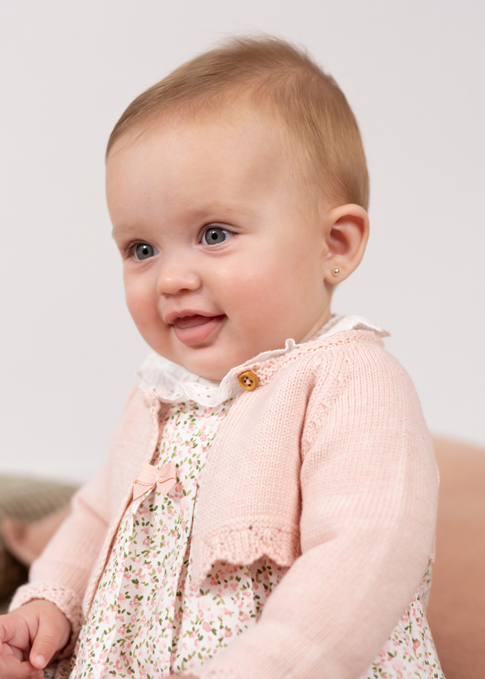 Tiamia Vestido Estampado Pétalo Bebé Niña