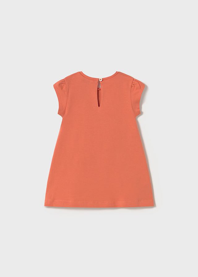 Tiamia Vestido Punto Gráfica Bebé Niña